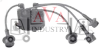19101-78120-71, 191017812071 КОМПЛЕКТ ВЫСОКОВОЛЬТНЫХ ПРОВОДОВ ДЛЯ TOYOTA 5K (С КРЫШКОЙ)